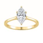 14K YELLOW GOLD 1.00CT MARQUISE DIAMOND LADIES SOLITAIRE RING (CENTER STONE MARQUISE DIAMOND 1CT