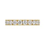 14K YELLOW GOLD 1.00CT ROUND DIAMOND LADIES BAND - Image 5