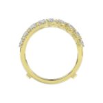 14K YELLOW GOLD 1.00CT ROUND DIAMOND LADIES WRAP RING - Image 2