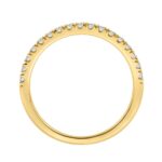 14K YELLOW GOLD 1/3CT ROUND DIAMOND LADIES BAND - Image 2