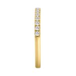 14K YELLOW GOLD 1/3CT ROUND DIAMOND LADIES BAND - Image 3