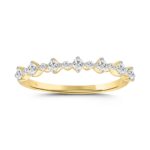 14K YELLOW GOLD 1/3CT ROUND DIAMOND LADIES BAND