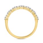 14K YELLOW GOLD 1/3CT ROUND DIAMOND LADIES BAND - Image 2