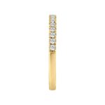 14K YELLOW GOLD 1/4CT ROUND DIAMOND LADIES BAND - Image 3