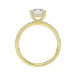 14K YELLOW GOLD 2 1/4CT ROUND/RADIANT DIAMOND LADIES RING (CENTER STONE RADIANT DIAMOND 2CT) - Image 2