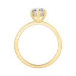 14K YELLOW GOLD 2.00CT MARQUISE/ROUND DIAMOND LADIES RING (CENTER STONE MARQUISE DIAMOND 2.00CT) - Image 3