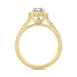 14K YELLOW GOLD 2.00CT ROUND/OVAL DIAMOND LADIES RING (CENTER STONE OVAL DIAMOND 1 1/2CT) - Image 2