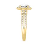14K YELLOW GOLD 2.00CT ROUND/OVAL DIAMOND LADIES RING (CENTER STONE OVAL DIAMOND 1 1/2CT) - Image 3