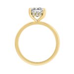 14K YELLOW GOLD 2.00CT ROUND/PRINCESS DIAMOND LADIES RING (CENTER STONE PRINCESS DIAMOND 2.00CT) - Image 2