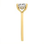 14K YELLOW GOLD 2.00CT ROUND/PRINCESS DIAMOND LADIES RING (CENTER STONE PRINCESS DIAMOND 2.00CT) - Image 3