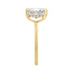 14K YELLOW GOLD 3.00CT EMERALD/ROUND DIAMOND LADIES RING - Image 3