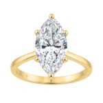 14K YELLOW GOLD 3.00CT MARQUISE DIAMOND LADIES SOLITAIRE RING (CENTER STONE MARQUISE DIAMOND 3CT