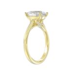 14K YELLOW GOLD 4 1/2CT ROUND/OVAL DIAMOND LADIES BRIDAL SET (CENTER STONE OVAL DIAMOND 3.00CT) - Image 3