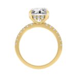 14K YELLOW GOLD 4 3/4CT ROUND DIAMOND LADIES RING (CENTER STONE ROUND DIAMOND 4.00CT) - Image 2