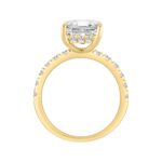 14K YELLOW GOLD 4 3/4CT ROUND/RADIANT DIAMOND LADIES RING (CENTER STONE RADIANT DIAMOND 4CT) - Image 3