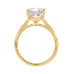 14K YELLOW GOLD 4.00CT CUSHION DIAMOND LADIES RING - Image 2