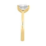 14K YELLOW GOLD 4.00CT CUSHION DIAMOND LADIES RING - Image 3
