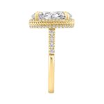 14K YELLOW GOLD 5 1/2CT ROUND/OVAL DIAMOND LADIES RING (CENTER STONE OVAL DIAMOND 5.00CT) - Image 3