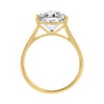 14K YELLOW GOLD 5.00CT PEAR DIAMOND LADIES RING (CENTER STONE PEAR DIAMOND 5CT) - Image 2