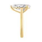 14K YELLOW GOLD 5.00CT PEAR DIAMOND LADIES RING (CENTER STONE PEAR DIAMOND 5CT) - Image 3