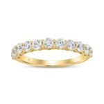 18K YELLOW GOLD 1.00CT ROUND DIAMOND LADIES BAND