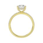 18K YELLOW GOLD 2 1/4CT ROUND/RADIANT DIAMOND LADIES RING (CENTER STONE RADIANT DIAMOND 2CT) - Image 2