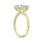 18K YELLOW GOLD 2 1/4CT ROUND/RADIANT DIAMOND LADIES RING (CENTER STONE RADIANT DIAMOND 2CT) - Image 3