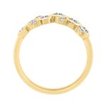 Classic 10K Yellow Gold  Round Lab Grown Diamond Ladies Fashion  Ring 3/4Ct (Color F-G -Clarity Vs1/Vs2) - Image 2