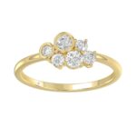 Classic 14K Yellow Gold  Round Lab Grown Diamond Ladies Ring 1/2Ct (Color F-G -Clarity Vs1/Vs2)