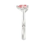 ETERNAL BLUSH COLLECTION 14K WHITE GOLD 2.00CT PINK HEART DIAMOND SOLITAIRE LADIES RING(CENTER STONE PINK HEART DIAMOND 2CT) - Image 4