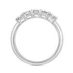 LADIES BAND 1 1/2CT EMERALD DIAMOND 14K WHITE GOLD - Image 2