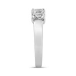 LADIES BAND 1 1/2CT EMERALD DIAMOND 14K WHITE GOLD - Image 3