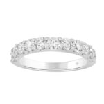 LADIES BAND 1 1/2CT ROUND DIAMOND 14K WHITE GOLD
