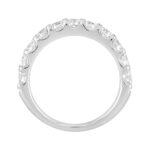LADIES BAND 1 1/2CT ROUND DIAMOND 14K WHITE GOLD - Image 2