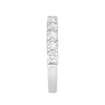 LADIES BAND 1 1/2CT ROUND DIAMOND 14K WHITE GOLD - Image 3