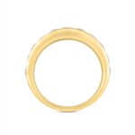 LADIES BAND 1 1/2CT ROUND DIAMOND 14K YELLOW GOLD - Image 2
