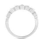 LADIES BAND 1 1/4CT EMERALD DIAMOND 14K WHITE GOLD - Image 2