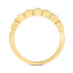 LADIES BAND 1 1/4CT EMERALD DIAMOND 14K YELLOW GOLD - Image 2