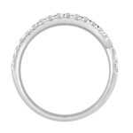 LADIES BAND 1 1/4CT ROUND DIAMOND 14K WHITE GOLD - Image 2