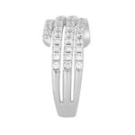 LADIES BAND 1 1/4CT ROUND DIAMOND 14K WHITE GOLD - Image 3