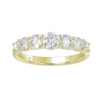 LADIES BAND 1 1/4CT ROUND DIAMOND 14K YELLOW GOLD