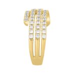 LADIES BAND 1 1/4CT ROUND DIAMOND 14K YELLOW GOLD - Image 3