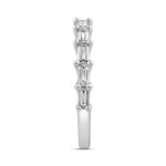 LADIES BAND 1/2CT BAGUETTE DIAMOND 14K WHITE GOLD - Image 3