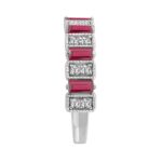 LADIES BAND 1/3CT ROUND/BAGUETTE DIAMOND 14K WHITE GOLD (RUBY DIAMOND 3/4CT ) - Image 2