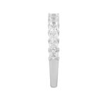 LADIES BAND 1CT PRINCESS DIAMOND 14K WHITE GOLD - Image 3