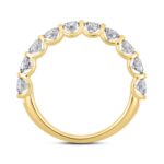 LADIES BAND 1CT ROUND DIAMOND 14K YELLOW GOLD - Image 2