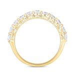 LADIES BAND 1CT ROUND DIAMOND 14K YELLOW GOLD - Image 2