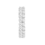 LADIES BAND 5CT OVAL DIAMOND 14K WHITE GOLD - Image 3