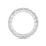 LADIES BAND 6 5/8CT EMERALD DIAMOND 14K WHITE GOLD - Image 3