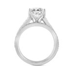 LADIES BRIDAL SET 2CT ROUND DIAMOND 14K WHITE GOLD (CENTER STONE ROUND DIAMOND 1 1/2CT ) - Image 2